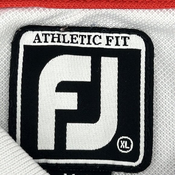 Foot Joy Shirt Mens XL White Polo Athletic Fit‎ Bardmoor Golf &Tennis Club - Picture 5 of 11